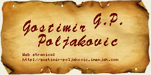 Gostimir Poljaković vizit kartica